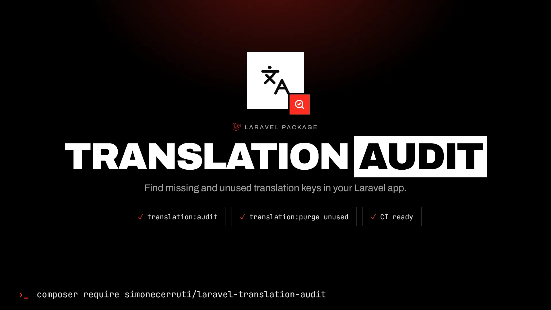 Laravel Translation Audit